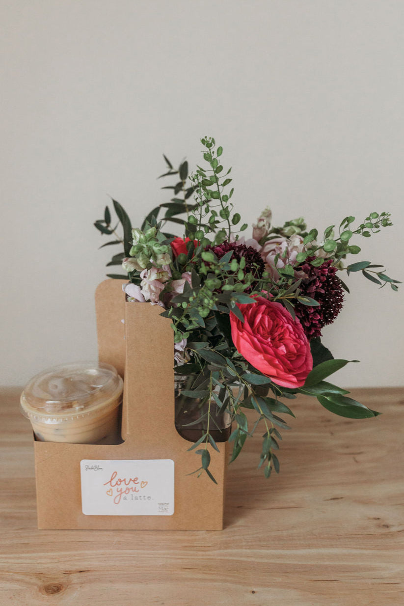 Valentines Coffee & Flower Bundle PRE-ORDER