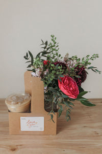 Valentines Coffee & Flower Bundle PRE-ORDER